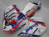 Ducati 848 / 1098 / 1198 2007-2011 Injection ABS Fairing - Unibat - Pink White - MFS4130
